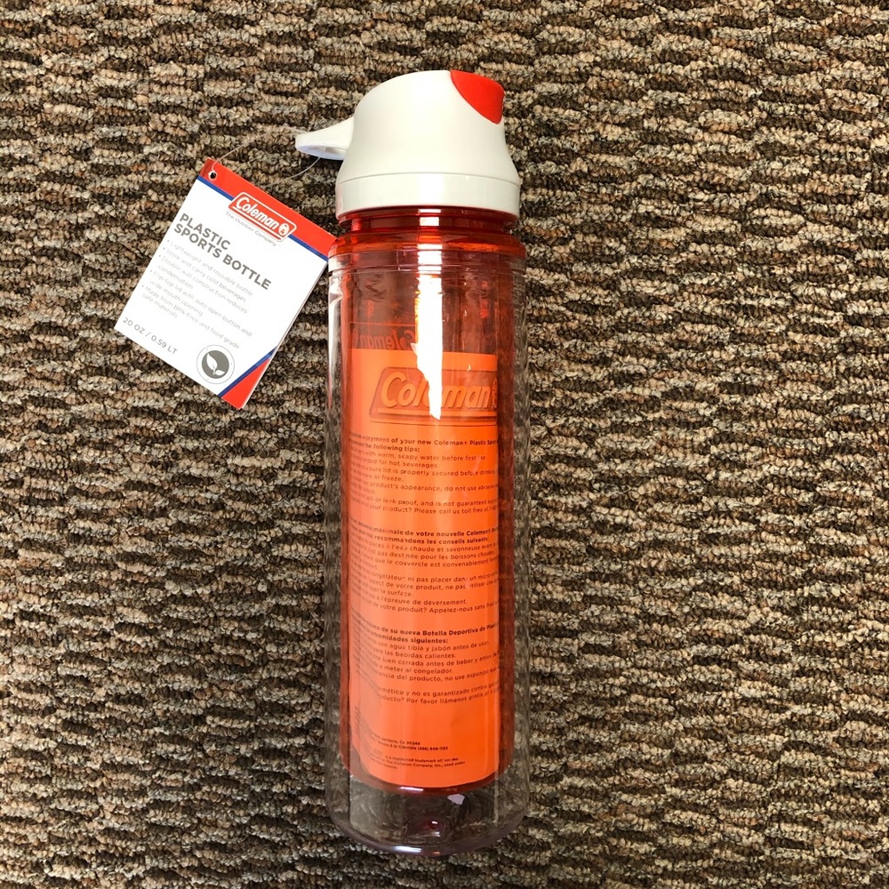 Coleman Plastic Sports Bottle, 20-Ounce